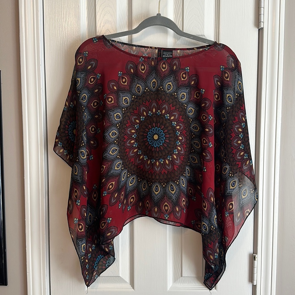 Sheer Psychedelic Top by Fire Los Angeles